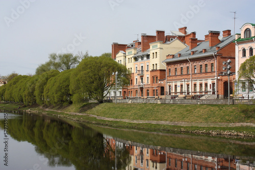 embankment of the river in Pskov