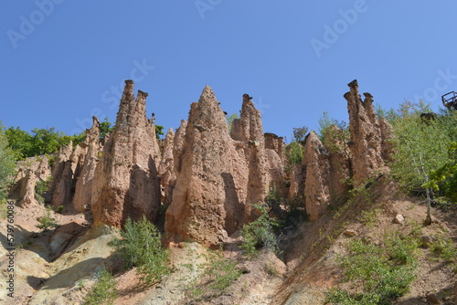 "Devil's city" in south Serbia, stone pillars