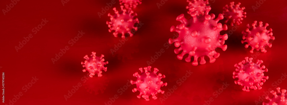 Virus close up, coronavirus concept