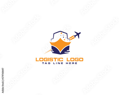 logistic logo with editable vector files