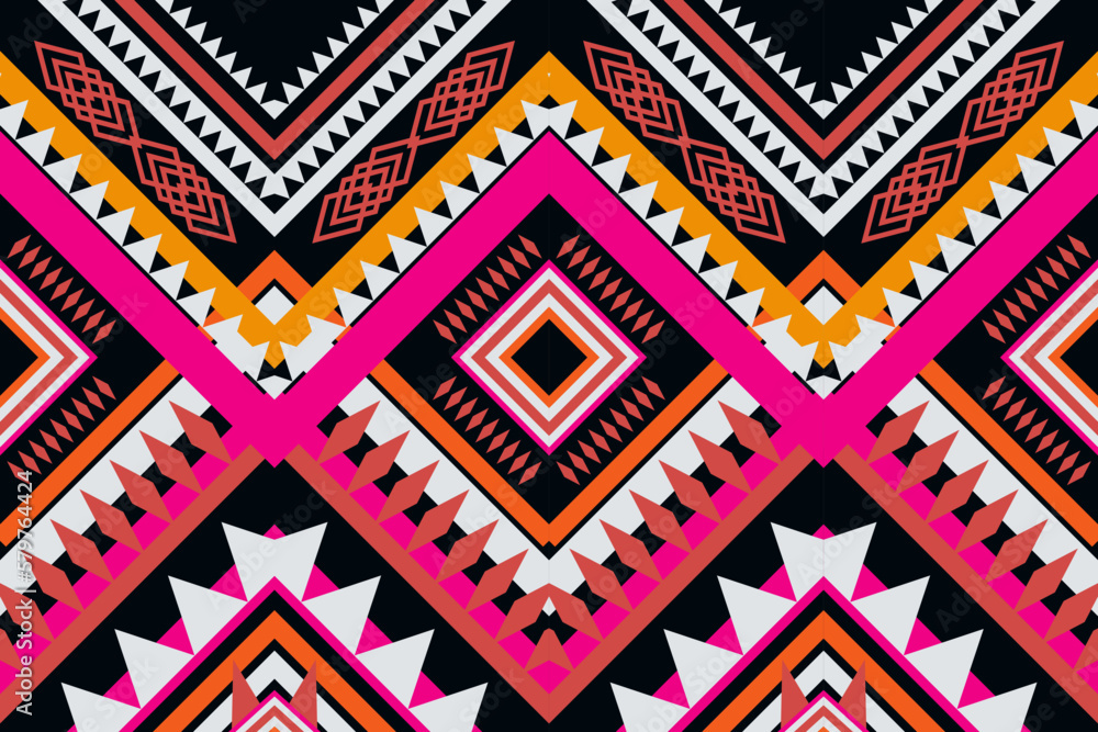 Geometric ethnic oriental seamless pattern traditional Design for background, carpet, wallpaper, clothing, wrapping, Batik, fabric, vector, illustration, boho embroidery style. Geometric ethnic oriental seamless pattern traditional Design for background, carpet, wallpaper, clothing, wrapping, Batik, fabric, vector, illustration, boho embroidery style.