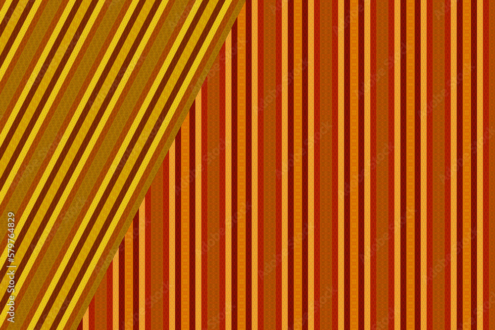 Obraz premium Striped texture - Vertical and oblique lines - Orange, red, yellow and brown colors - Filigree pattern - Wallpaper - Illustration