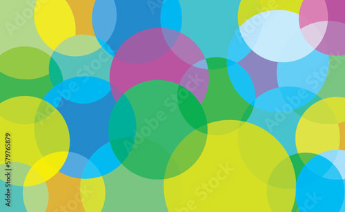 Modern background with colored circles