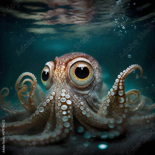 Octopus with eyes