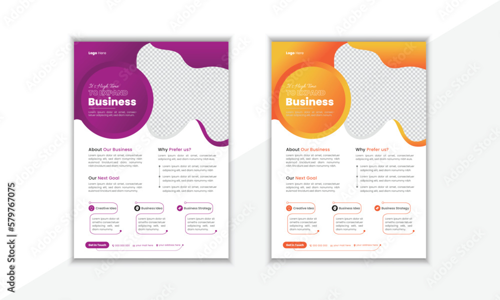 Corporate Business Flyer Abstract Shape Corporate Business Flyer Abstract Shape