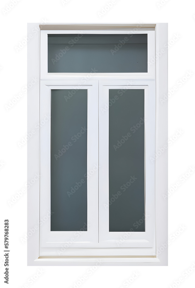 Closed window frame. Generative AI. Closed window frame. Generative AI.