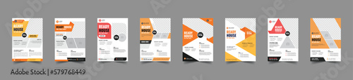 Real estate flyer design bundle, Corporate home flyer template for sale, real estate agent flier, property sale flyer, clean realtor flyer design bundle for print, home sale flyer, flyer for rent