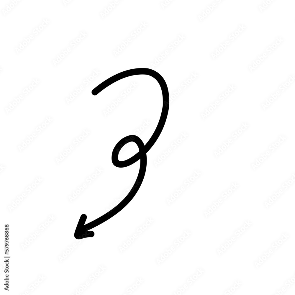 Hand drawn arrow Hand drawn arrow