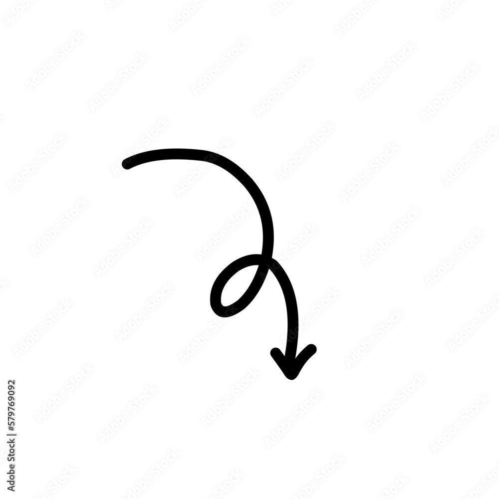 Hand drawn arrow Hand drawn arrow