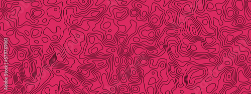 Topographic map background geographic line map with elevation assignments. Modern design with White background with topographic wavy pattern design paper texture Imitation of a geographical map shades