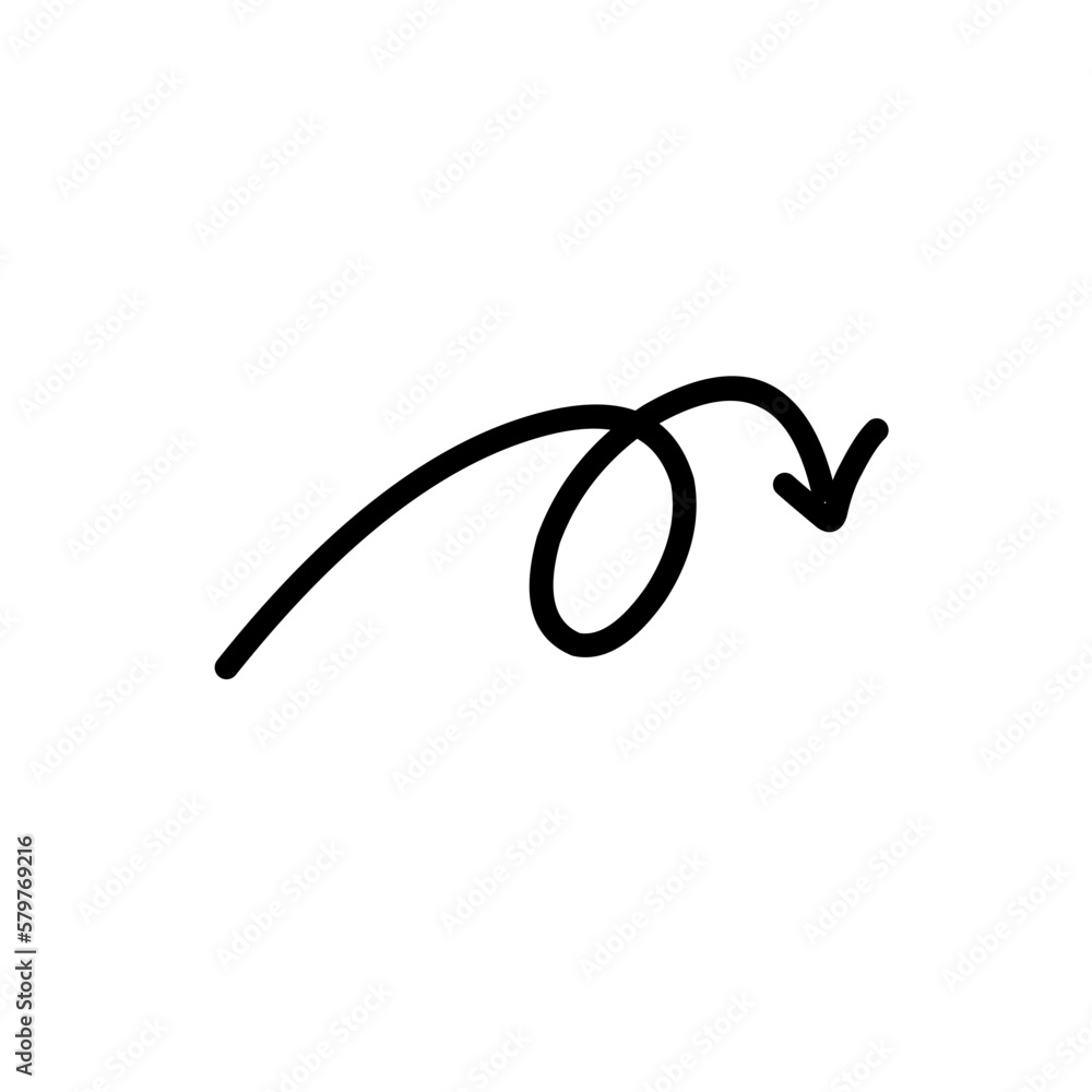Hand drawn arrow Hand drawn arrow