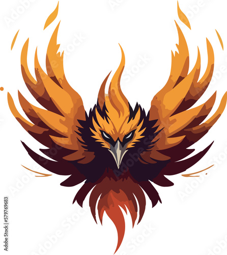fenix illustration, simple logo of fenix