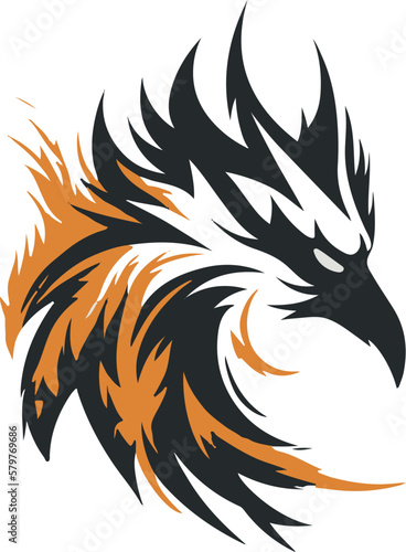 fenix illustration, simple logo of fenix