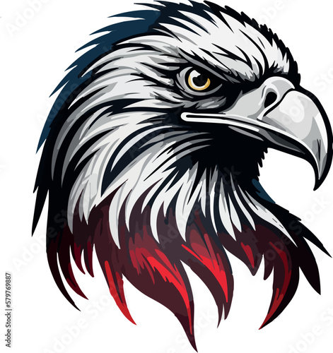 eagle head vector, simple logo of a eagle, eagle illustration