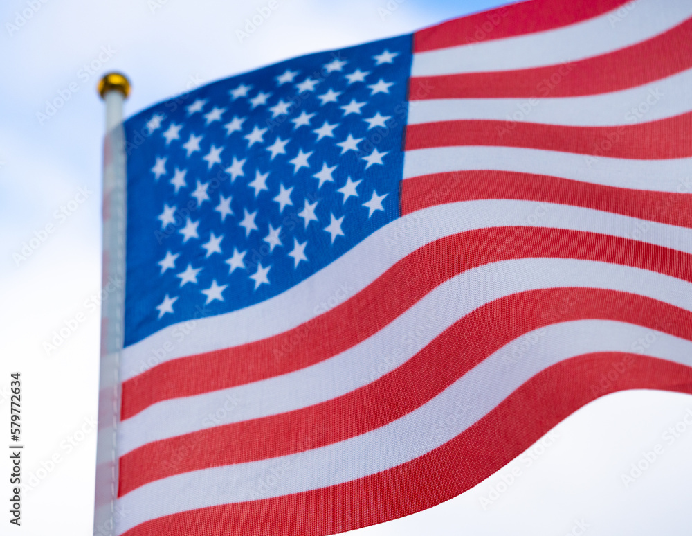 Fototapeta premium United states of America national flag.red white and blue stripes and stars