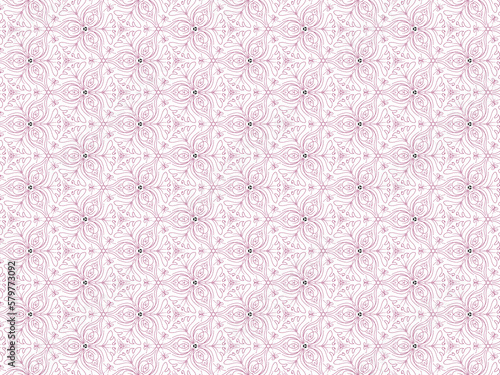 seamless pattern with pink flowers