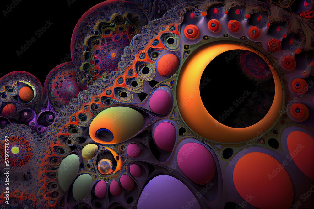 Obraz premium 3D fractal wallpaper