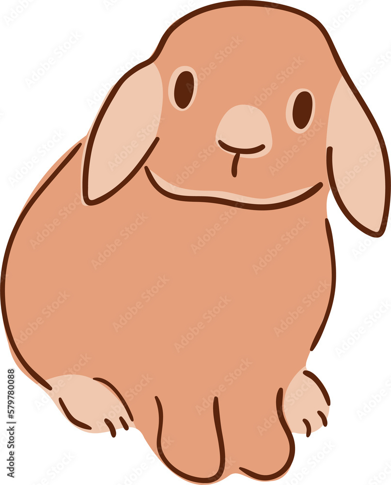 Easter baby rabbit graphic element. Cute bunny isolated element, spring hare hand drawn illustration. Beige naive animal Easter baby rabbit graphic element. Cute bunny isolated element, spring hare hand drawn illustration. Beige naive animal