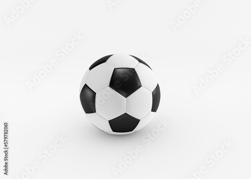 Soccer ball isolated on white background. 3d render