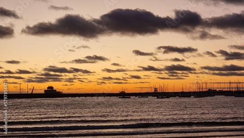 Dreamy sunset St Kilda, Melbourne, Australia