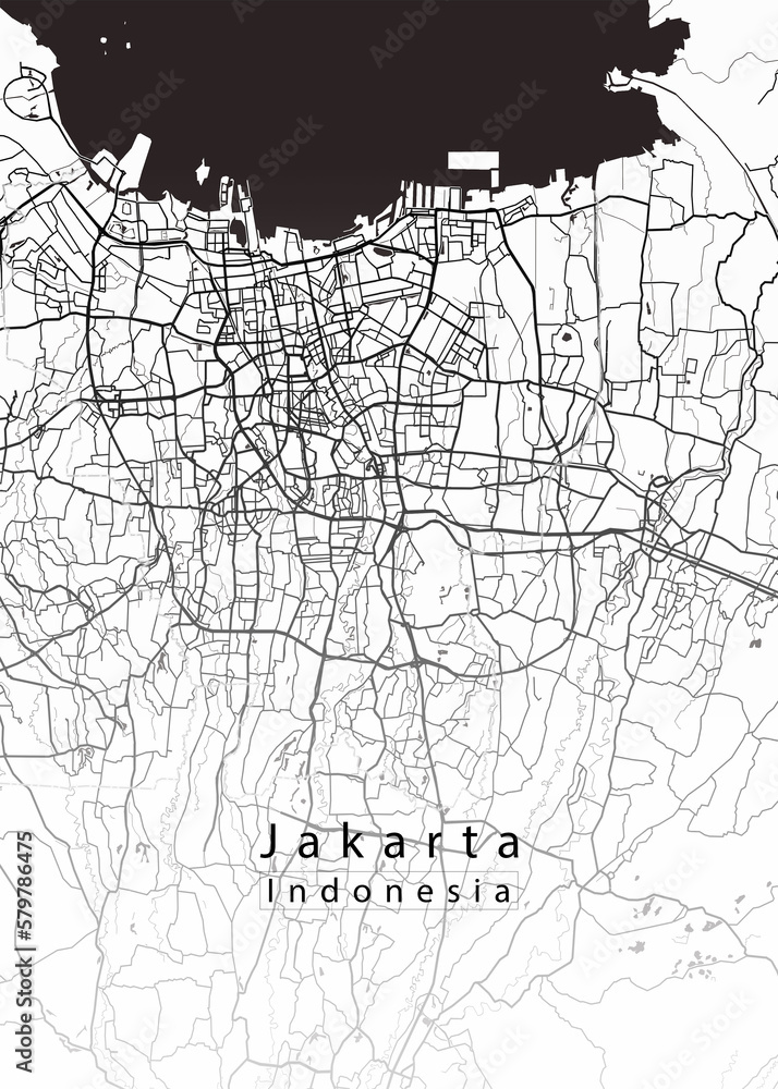 Jakarta Indonesia City Map
