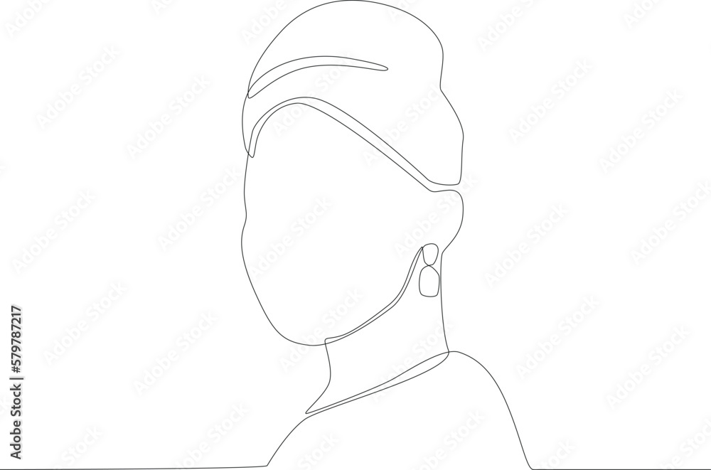 African women's clothing designs. Africa day one line drawing African women's clothing designs. Africa day one line drawing