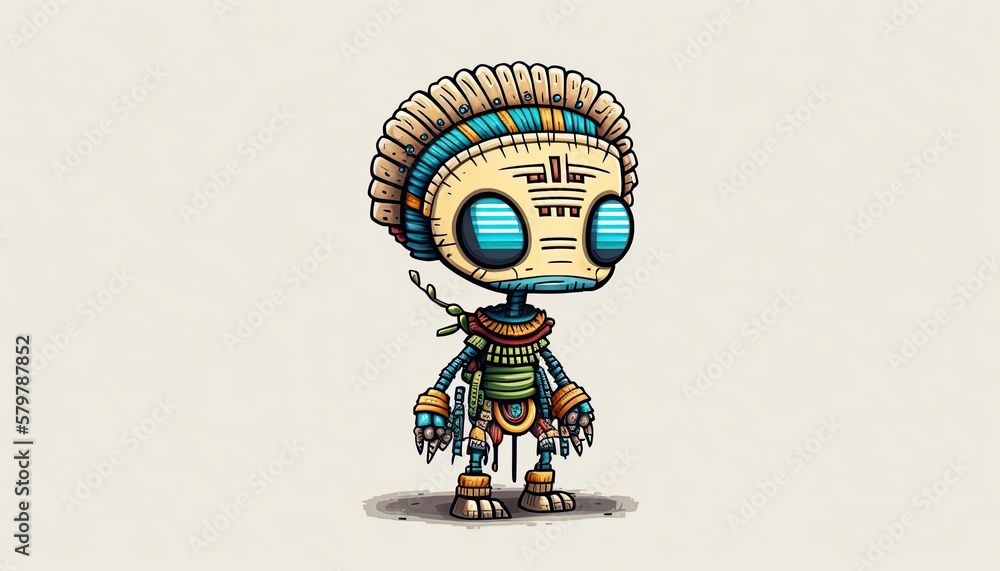 alien with a skull Generative Ai alien with a skull Generative Ai