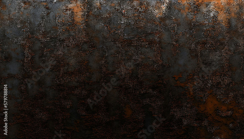 Gray brown rust texture. Old painted metal surface. Close-up