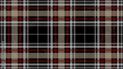Black red and beige plaid pattern