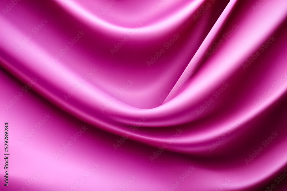 Obraz premium Viva magenta background, red pink drapery gradient background. Simple wallpaper. Gradient design element for backgrounds, wallpapers, covers, ui design, banner, poster, mobile apps. generative ai