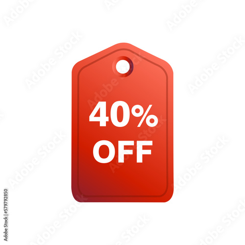 40%off tag