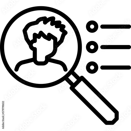 asian boy outline icon