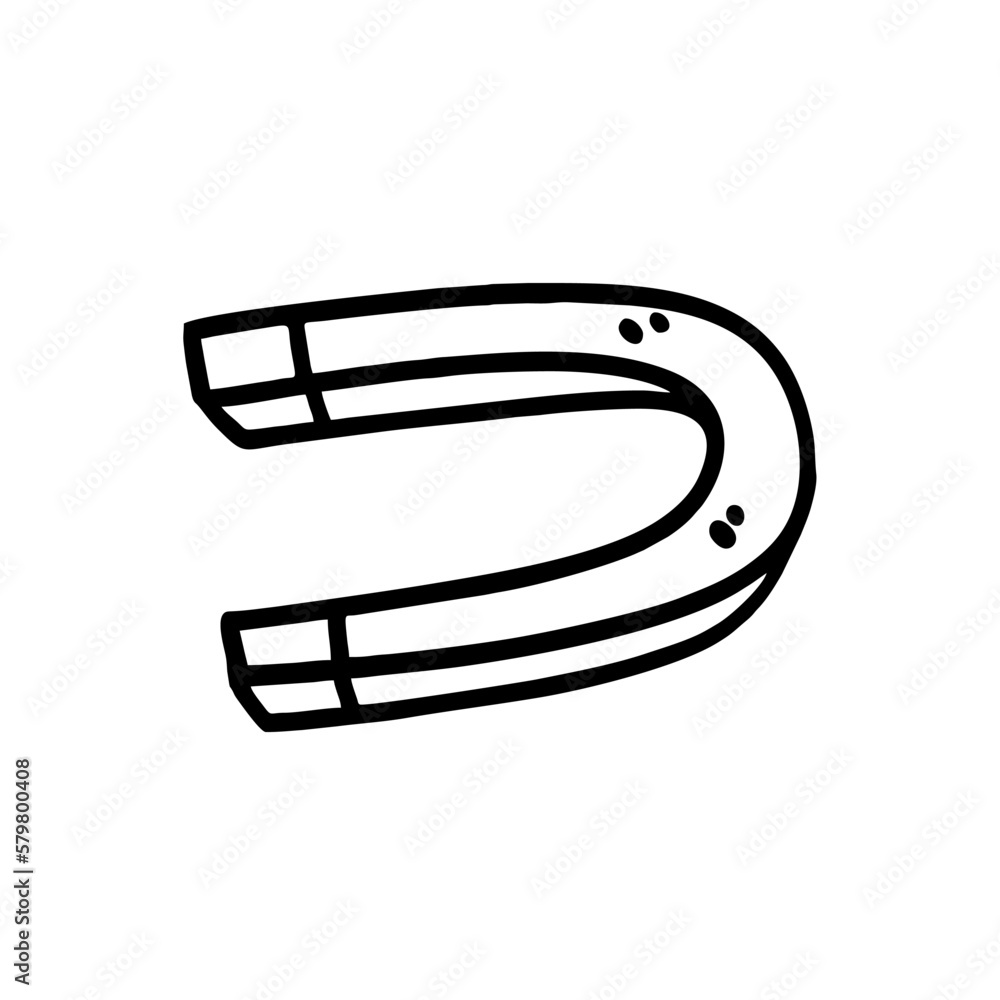 Vector Illustration of Hand drawn Magnet Doodle art style Vector Illustration of Hand drawn Magnet Doodle art style