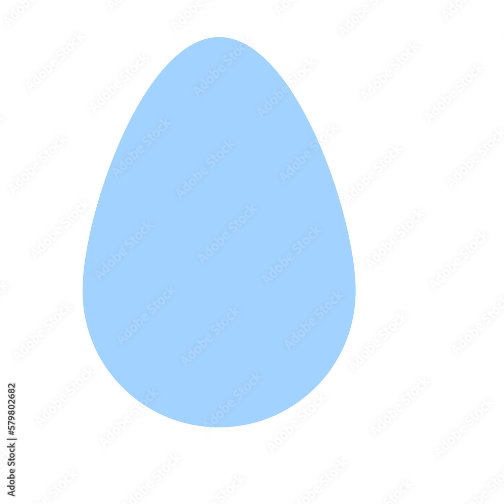 simple flat colored easter egg shape light blue pastel simple flat colored easter egg shape light blue pastel