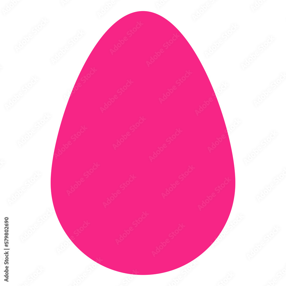 simple flat colored easter egg shape pink simple flat colored easter egg shape pink