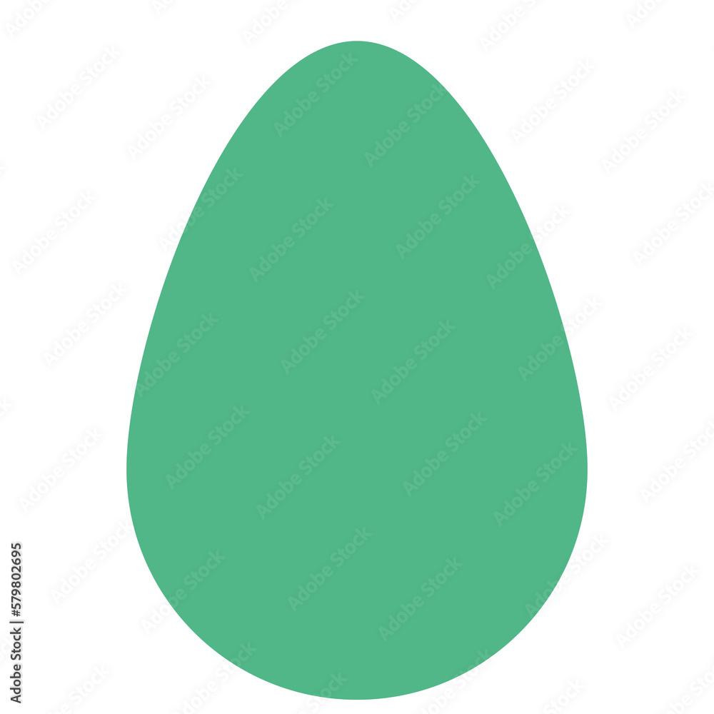 simple flat colored easter egg shape mint pastel simple flat colored easter egg shape mint pastel
