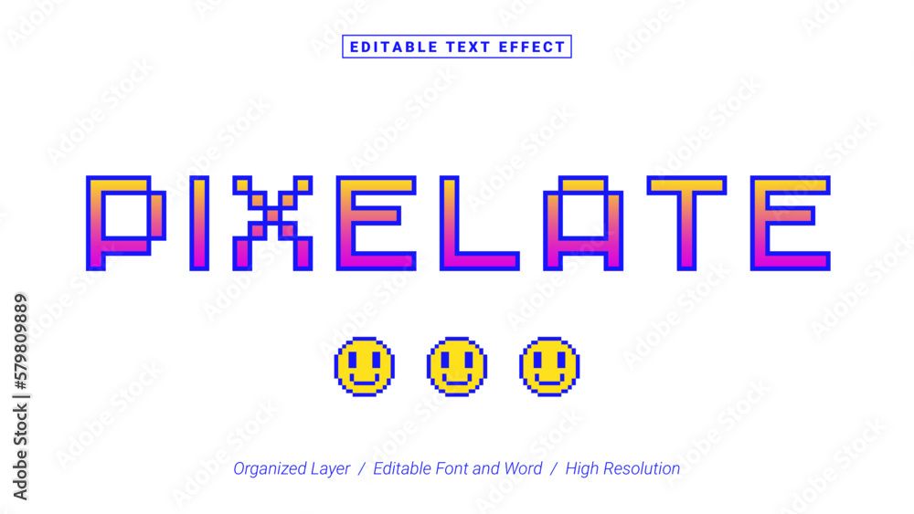 Pixelate Editable Font Design. Alphabet Typography Template Text Effect. Lettering Vector Illustration for Product Brand and Business Logo.
Pixelate Editable Font Design. Alphabet Typography Template Text Effect. Lettering Vector Illustration for Product Brand and Business Logo.