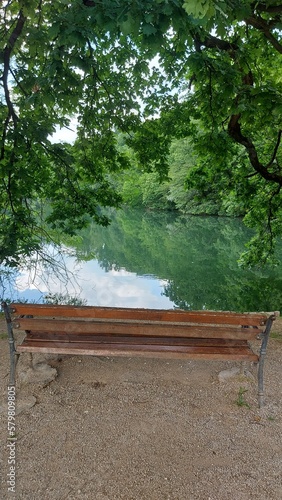 bench on the lake
