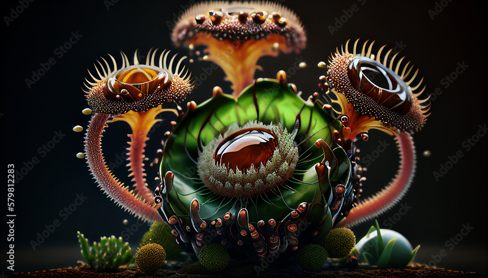 Obraz premium Carnivorous_plant_cohesive