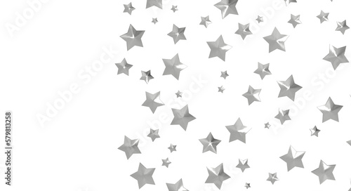 XMAS Stars - Festive christmas card. Isolated illustration white background. -