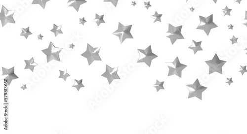 XMAS Stars - Festive christmas card. Isolated illustration white background. -