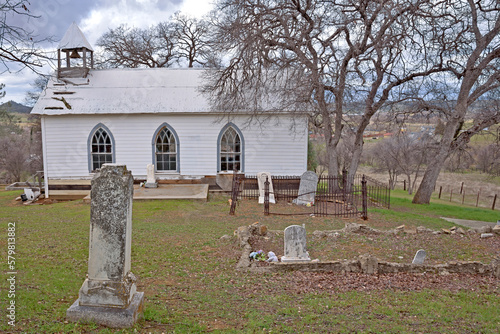 Abandoned Chinese Camp Cemetery Landscape photo