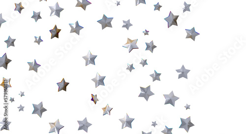 XMAS Stars - Festive christmas card. Isolated illustration white background. -