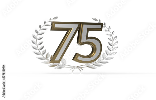 3d golden 75 years annivers...