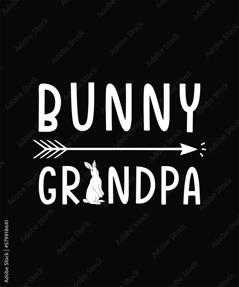 Bunny Grandpa Easter Day Vector T-shirt Design Bunny Grandpa Easter Day Vector T-shirt Design
