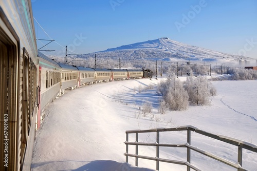 Foto Polar Express in Kiruna in winter scenery