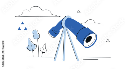 File not found flat illustration