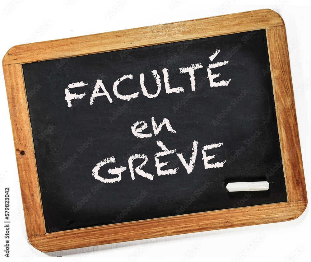 Obraz premium Faculté en grève