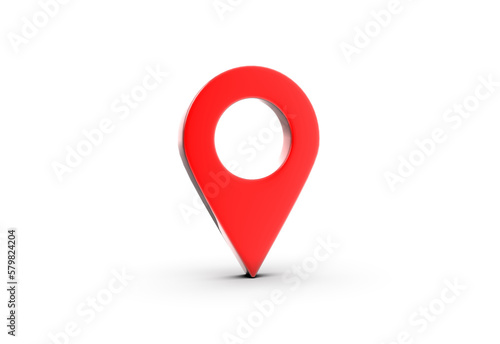 Free Download 3d rendered red map icon on transparent background - GFXLoad
