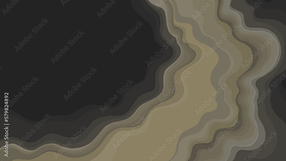Shades of gray and sienna wavy dinamic background